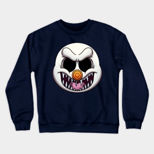 Evil Snowman Face Crewneck Sweatshirt